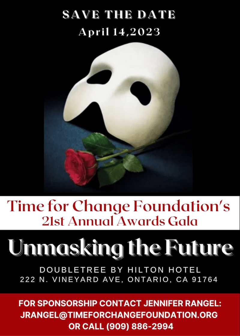 Time for Change Foundation 2023 Gala Flyer